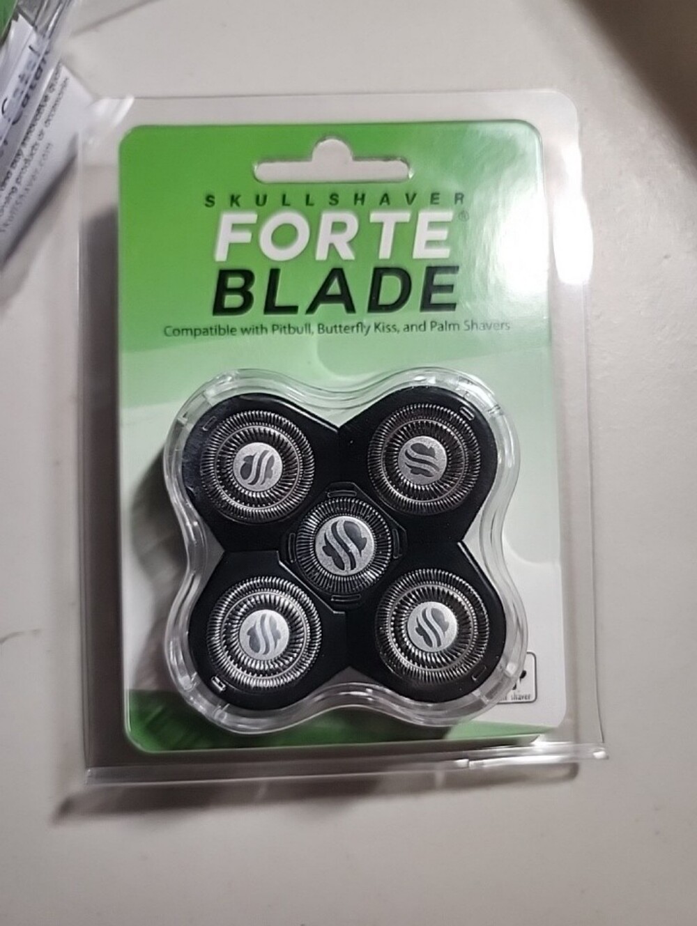 Skull Shaver Forte 5x Blade Head Palm Pitbull & Butterfly Kiss Shavers New